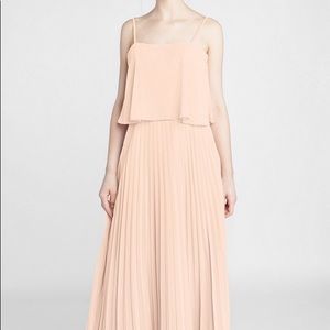 Tulle & Chantilly Pleated Chiffon Bridesmaid Dress